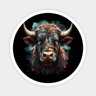 Patriotic Bison Magnet